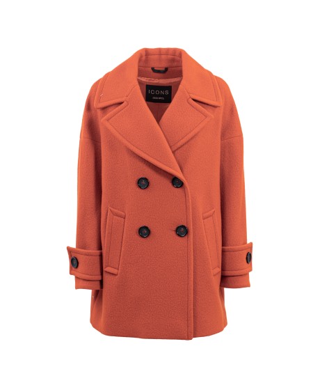 Shop CINZIA ROCCA  Giaccone: Cinzia Rocca cappotto in lana.
Revers.
Doppiopetto.
Maniche lunghe.
Tasche laterali.
Chiusura con bottoni.
Composizione: 80% Lana 20% Poliammide.
Fabbricato in Italia.. UR28001 63B9-08